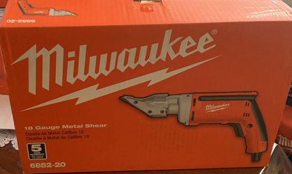 Milwaukee gauge metal shear