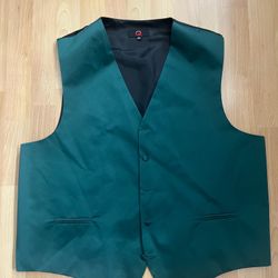 Men's Vest. Size 2XL. Emerald Green.