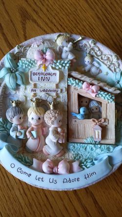 Precious Moments Nativity Plate