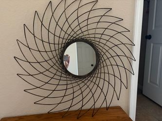 Large Spiral Accent Wall Mirror