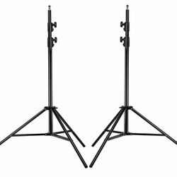 NEW! Pack of 2! NEEWER PRO 9ft/260cm Spring Loaded Heavy Duty Photography Photo Studio Light Stands