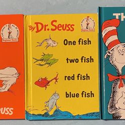 Books, Dr. Seuss books. 3 books.