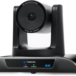 
4K PTZ Camera with AI-Powered Auto-Tracking 5X Digital Zoom 120-Degree Wide-Angle PTZ Webcam