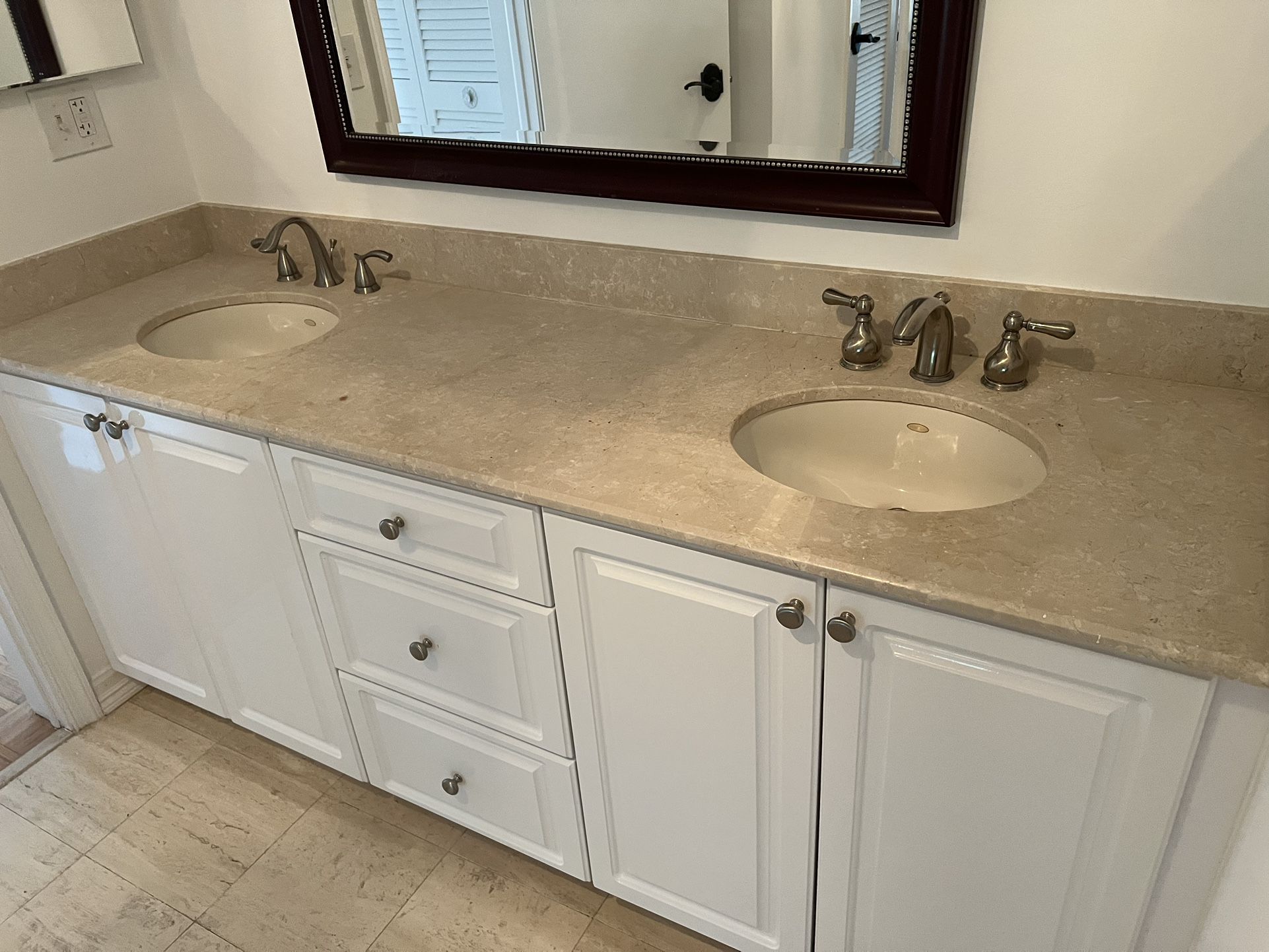Double Sink With Granite, Countertop And Cabinet for Sale in Boca Raton ...