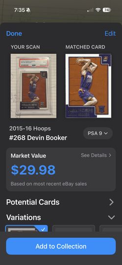 2015 Panini Hoops Devin Booker #268 PSA 10