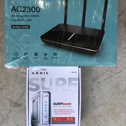Internet Modem  And Router
