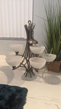 Chandelier sterling steel
