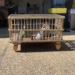 Vintage Chicken Crate Coffee Table