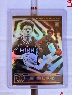 Anthony Edwards Timberwolves Rookie Card Holo