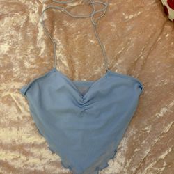 Baby Blue Halter Top