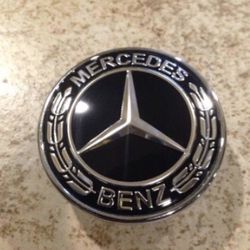 Mercedes Benz Flat Hood Emblem Black Star Delete AMG