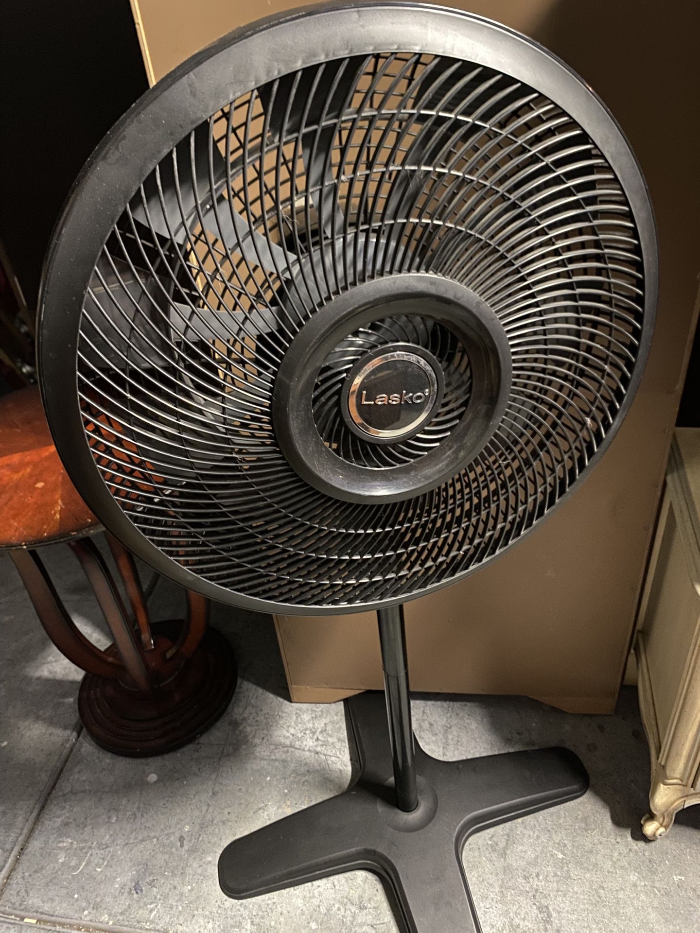 Lasko 2535 52" Space-Saving Oscillating Pedestal Tower Fan. With Remote