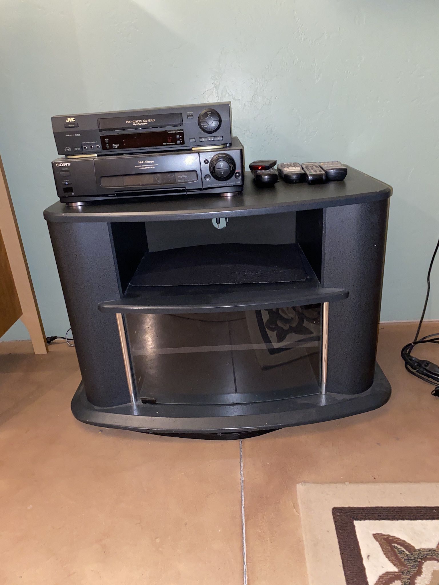 TV stand With 2 Shelves A D Glassdoor. Below 