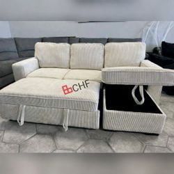 Reversible sectional sleeper sectional sofa with pull out bed 