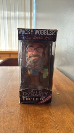 Funko brand Wacky Wobbler Duck Dynasty Uncle Si bobble head