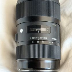 Sigma 18-35 For Canon