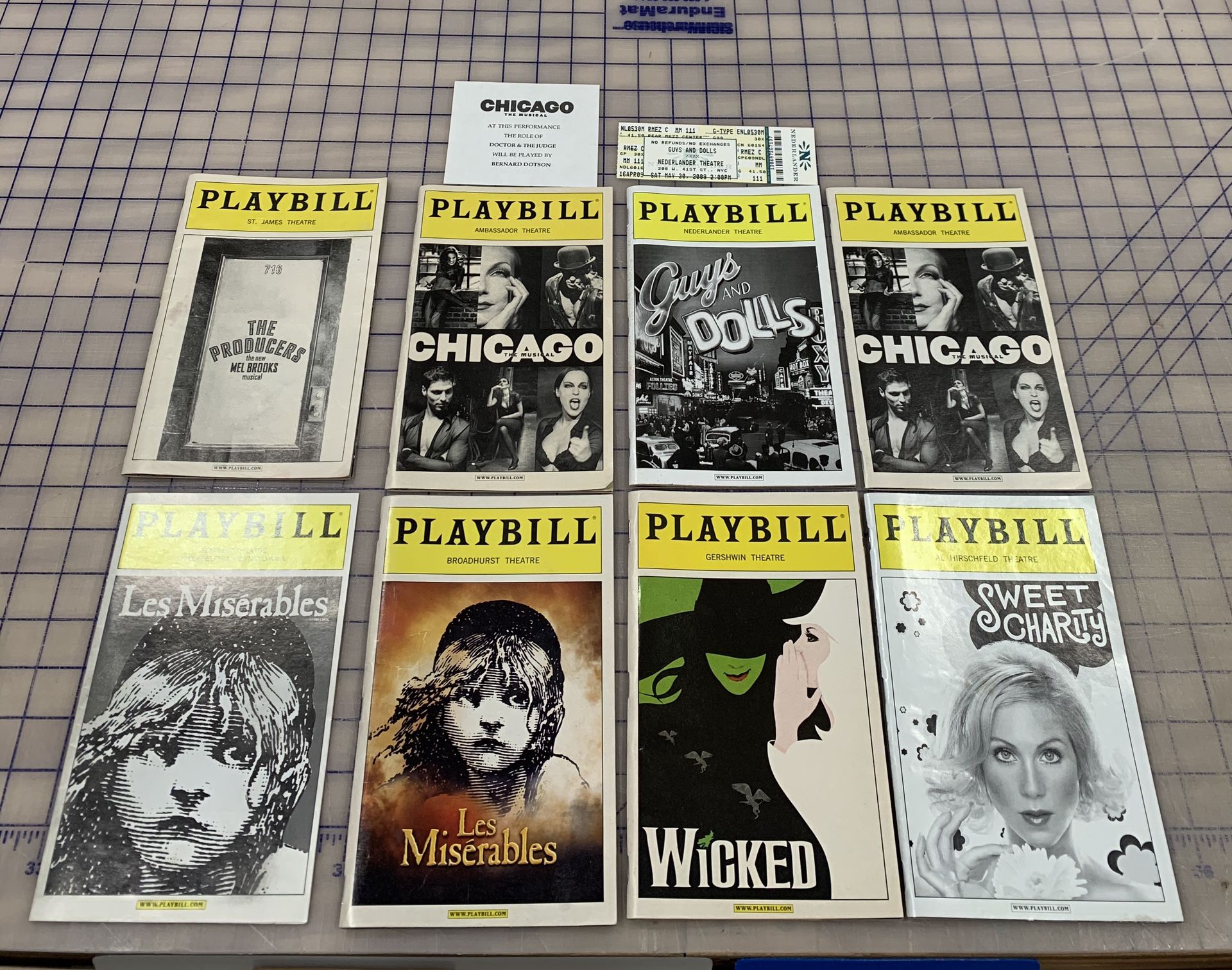 Broadway Show Playbill Lot