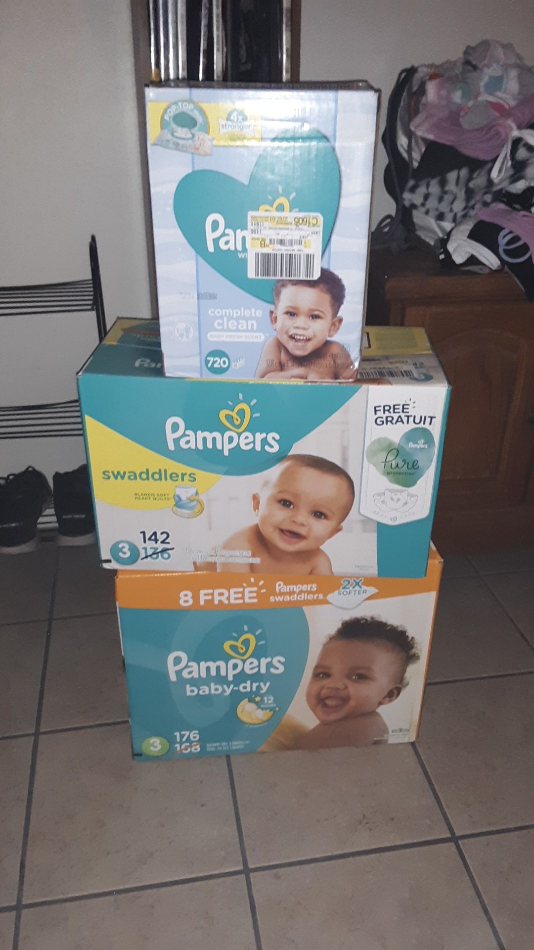 Pampers diapers size 3