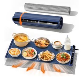 Extra Large Food Warming Mat with Heat-Resistant Pad, 36x15 Inch, 6 Temperature & 6 Timer Settings,
