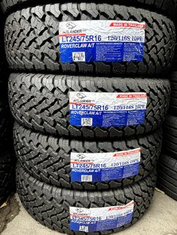 LT245/75/16 A/t New Tires #4 Atlander Mount & Balance // 4 llantas nuevas todo terreno Instaladas Y Balanceadas