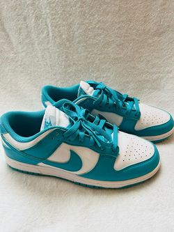 Nike Dunk Low White Teal Sneakers