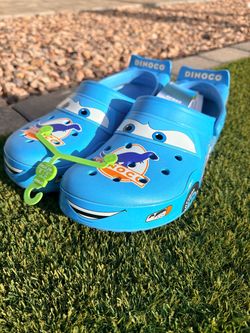Crocs Crocband Clog Cars Lightning McQueen Dinoco New/RECEIPT SIZE 12 FIRM $160