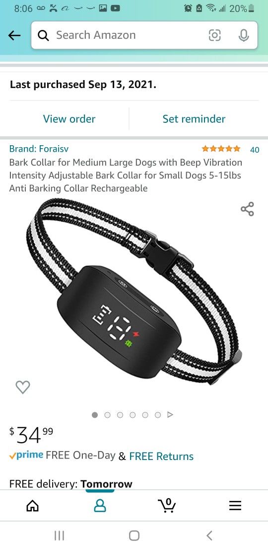 Dog Bark Barking Collar New