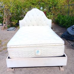 Full Size Bed Frame With Mattress And Box Spring 
