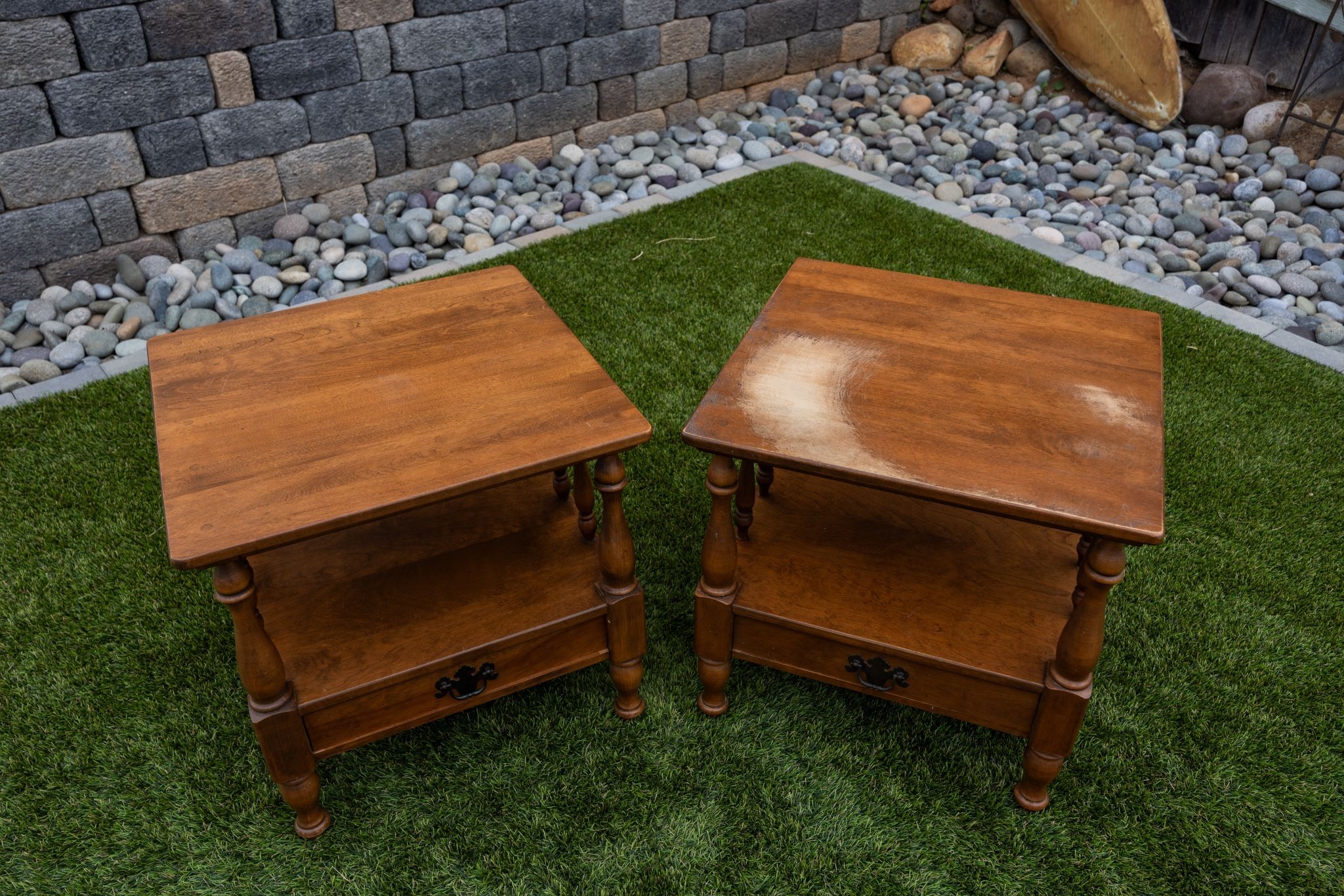 Ethan Allen Square End Tables 