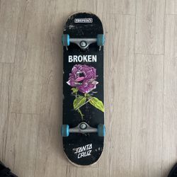 santa cruz x broken promises complete sk8 board
