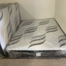 New Mattresses, Boxprings & Metal Frame. All Sizes Available. Excellent Quality & Low Prices. Twin At $99. Hablamos Español.