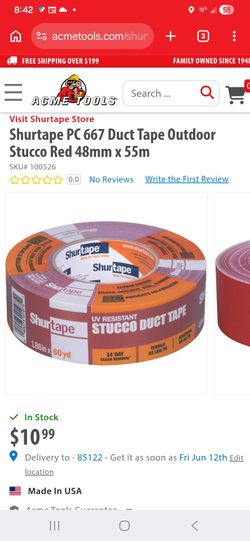 Shur tape stucco