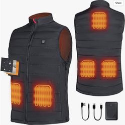 Heated Vest,Size: X-Large, Lightweight Heated Jacket with Battery Pack USB Charging Warming Clothes Heating Vest for Men Women