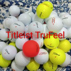 50 Used Titleist TruFeel Balls In Excellent Condition NM 