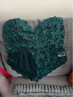 2X/3X Green Lace Body Suit