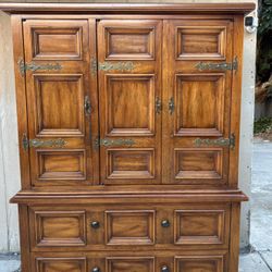 Beautiful Vintage tall boy dresser 