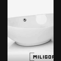 Modern Ceramic Vessel Sink - Vanity Bowl - Large Oval White..... CHECK OUT MY PAGE FOR MORE ITEMS
