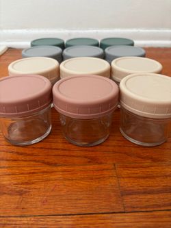 Glass container x12