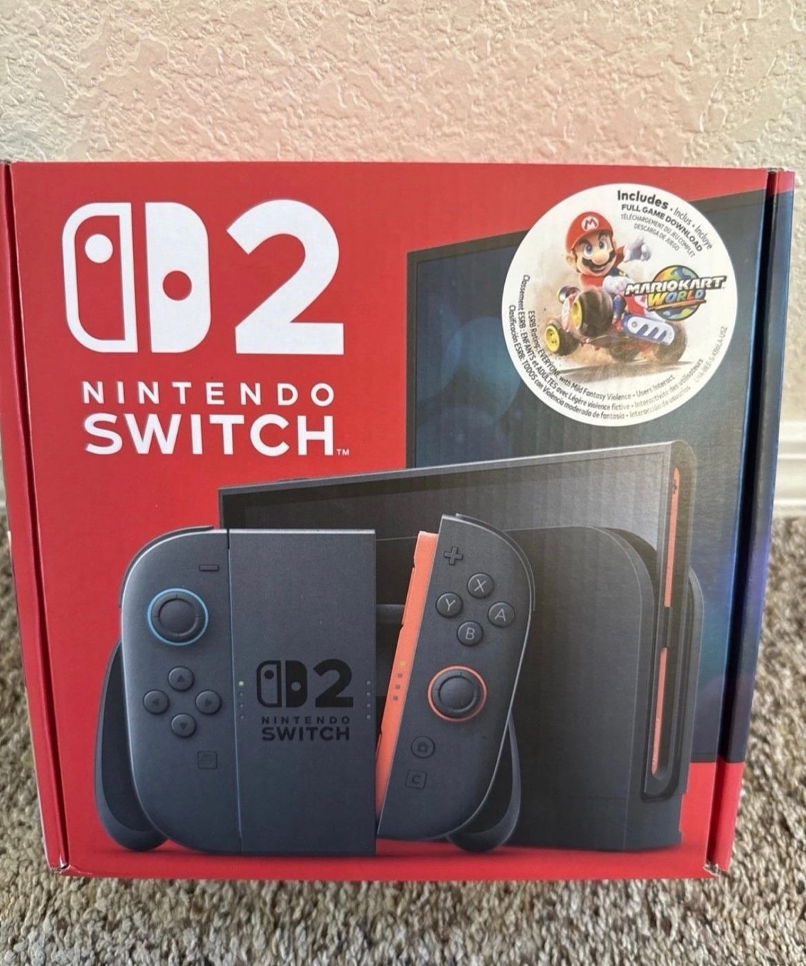 NIB Nintendo Switch w MarioKart World