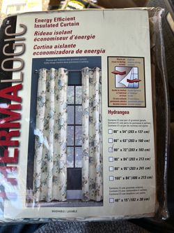 Thermalogic Hydrangea Insulated Grommet Curtain Panel Pair