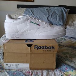 Reebok Club C 85 "White" Size 12 Brand New