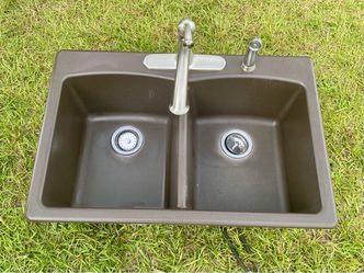 Brown Kitchen Sink