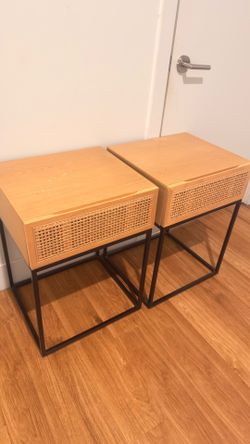 Wooden side tables