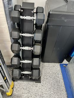 Dumbbells And Rack Set 