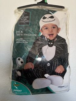Jack Skellington Infant Halloween Costume 12-18 Months