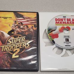 DVDs Lot N, lot of 2. Super Troopers 2. Don't Be a Menace