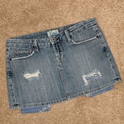 Yank Denim Mini Skirt