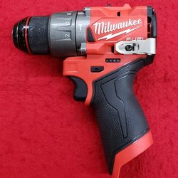 Milwaukee 3404-20 12V M12 FUEL Lithium-Ion Brushless 1/2" Hammer Drill/Driver - Tool Only - No Battery - No Charger - Working 