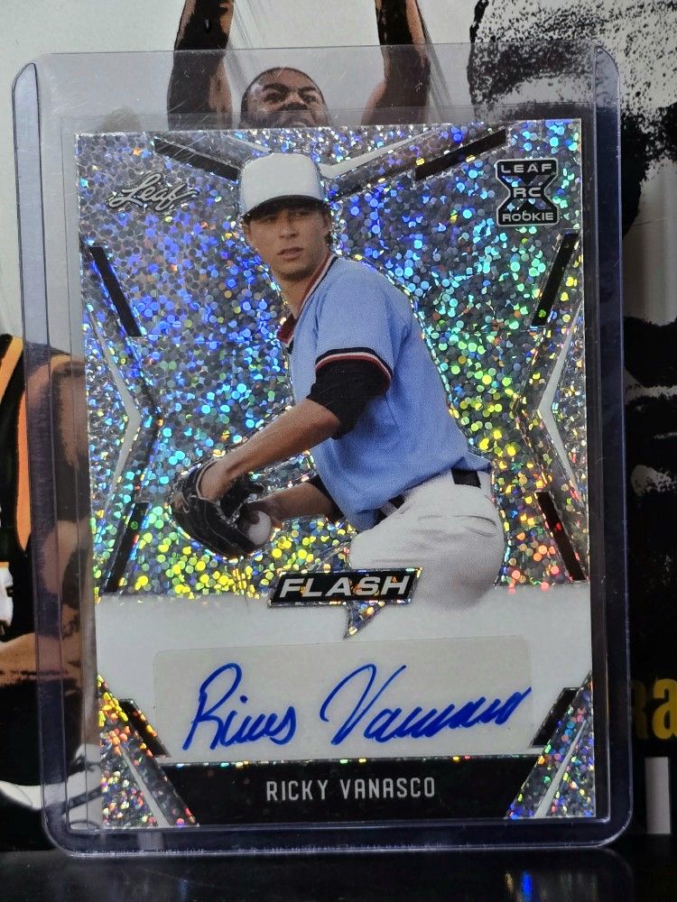 Ricky Vanasco AUTOGRAPH Texas Rangers 2020 Leaf Flash BA-RV1 AUTO Baseball Card