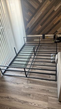 Queen metal bed frame
